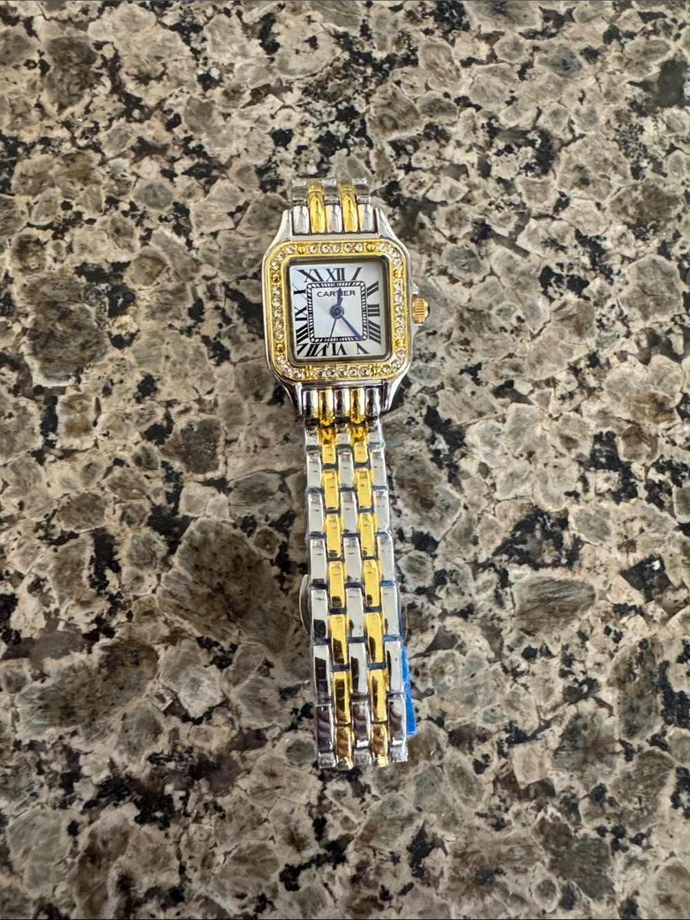 Two-Tone Gold and Silver Women's Bracelet Watch